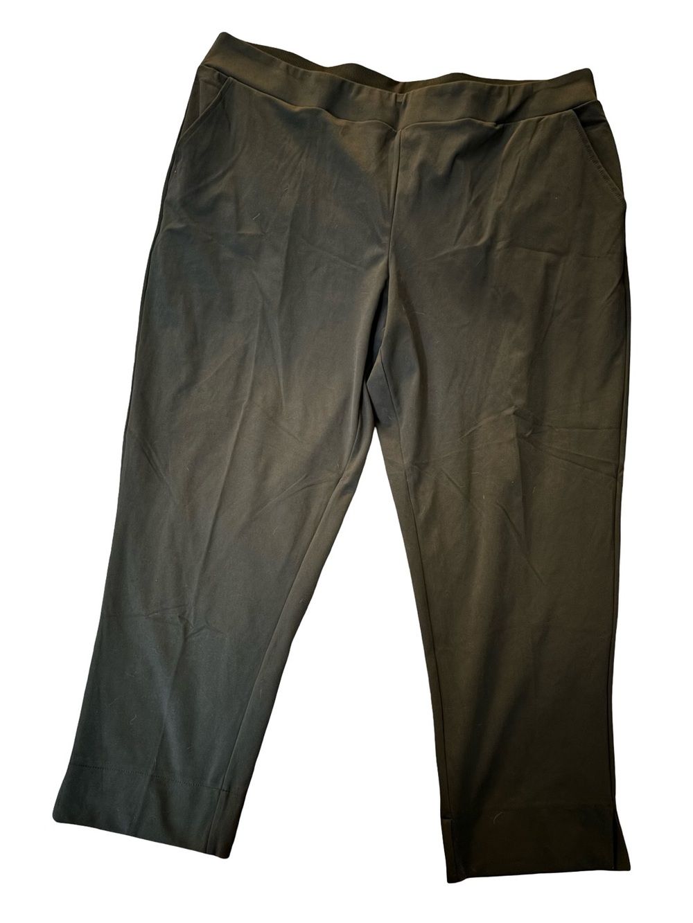 Zac & Rachel Woman Grey Stretch Dress Pants 2X